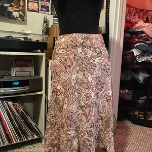 Y2K Reitmans Paisley Print Women's Skirt